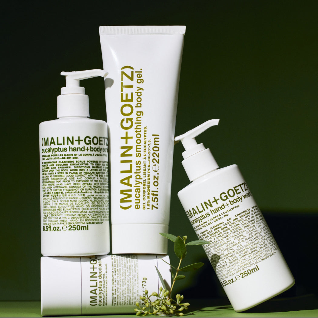 eucalyptus hand+body scrub.