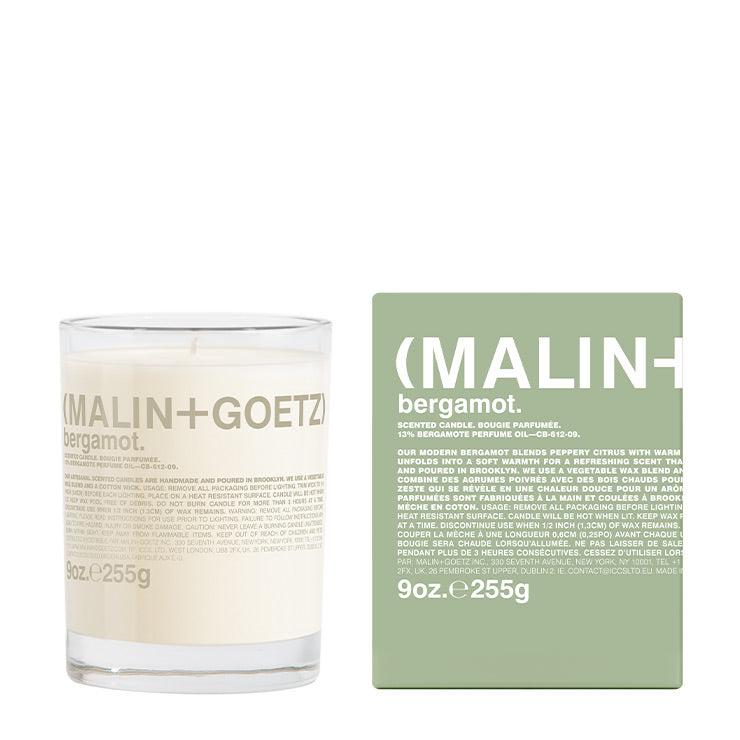 bergamot candle. - 9 oz.
