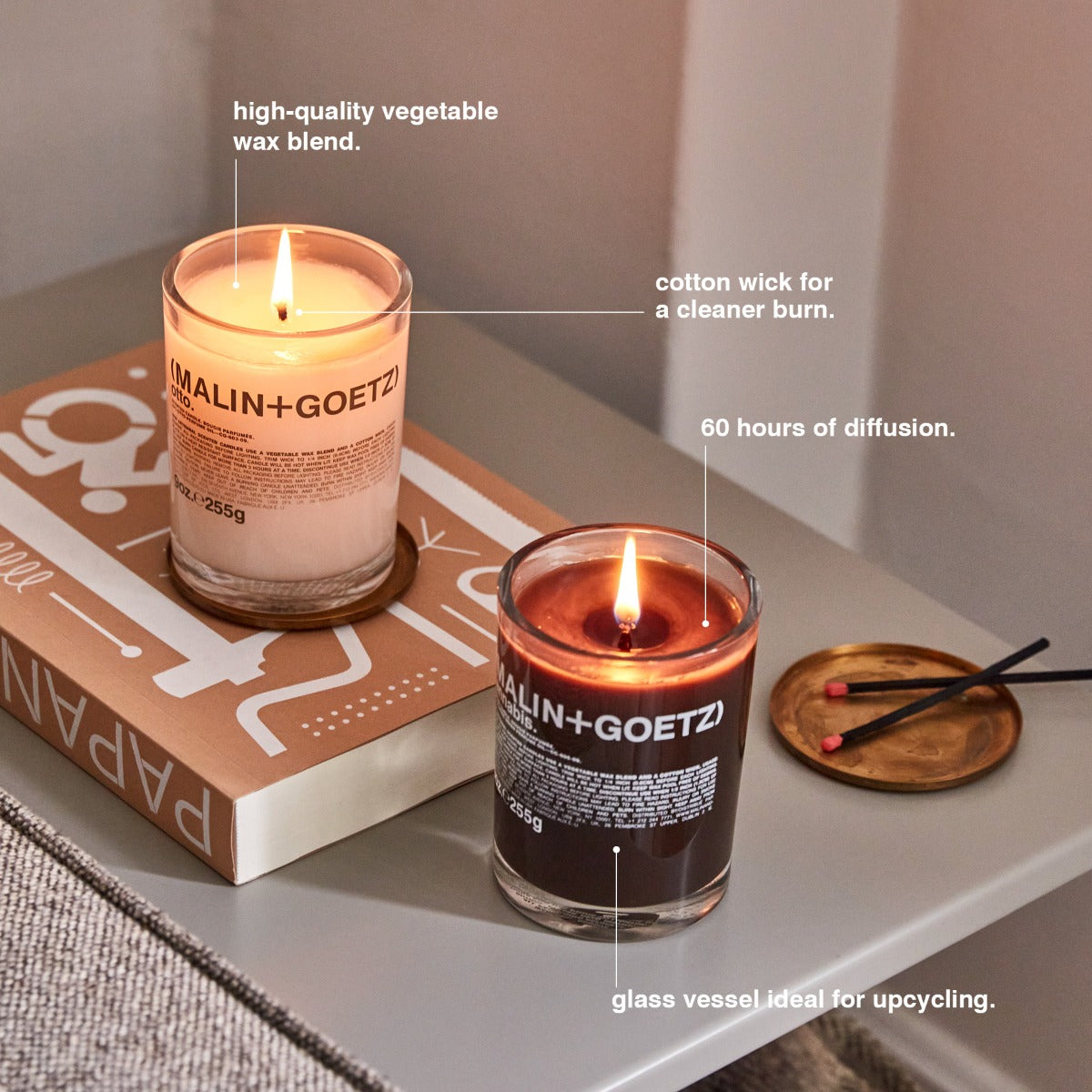 leather candle.